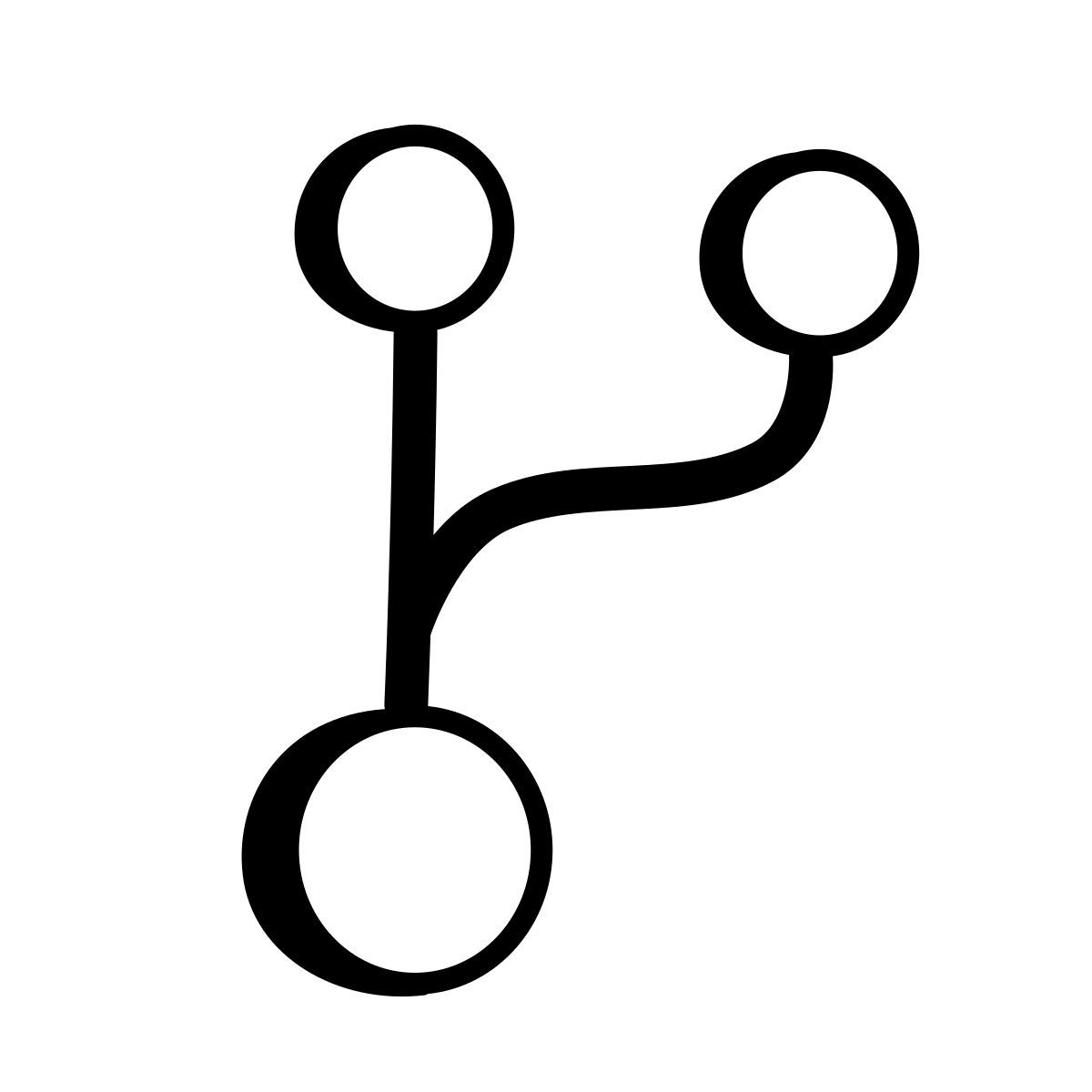 comic style fourche de code icon