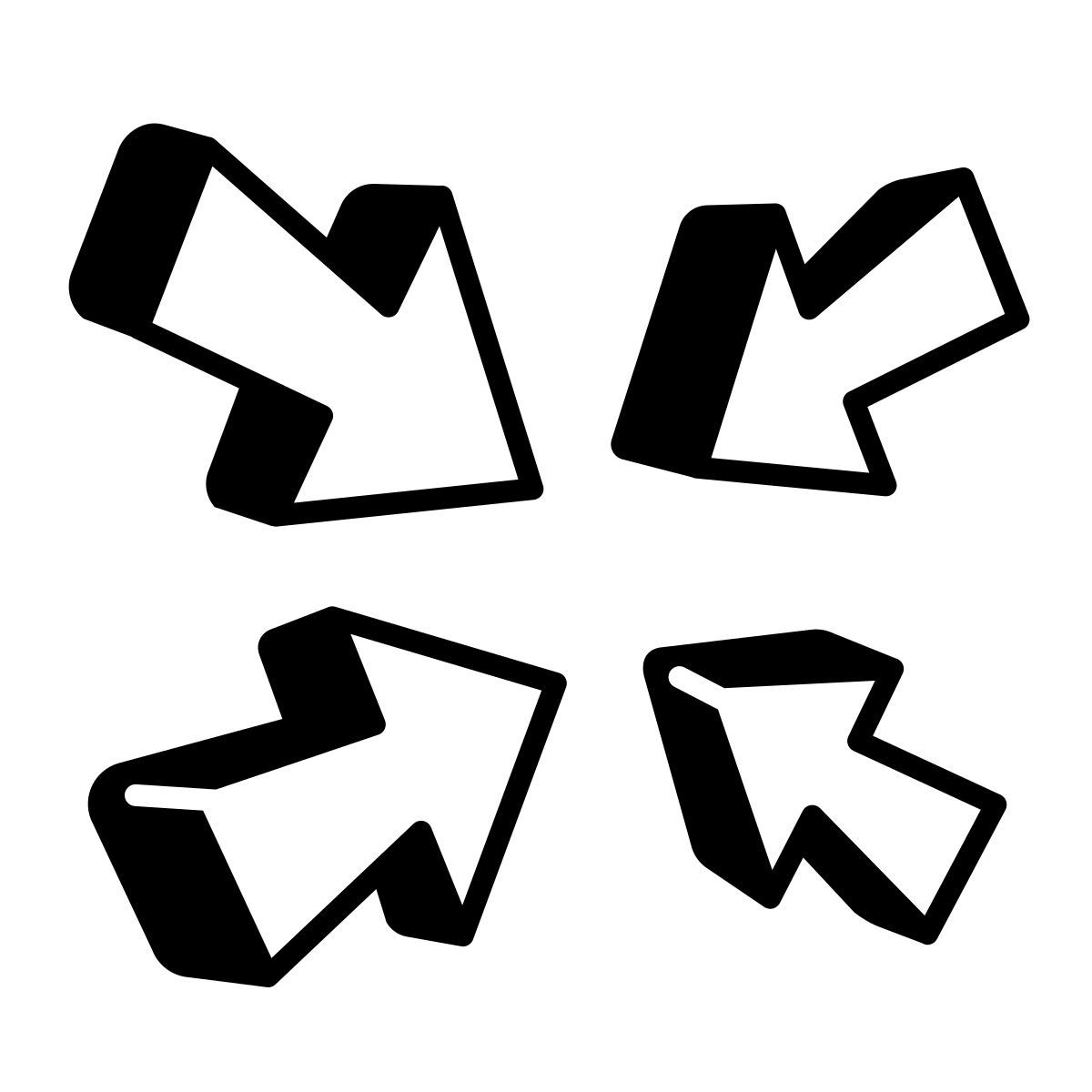 comic style collapse icon
