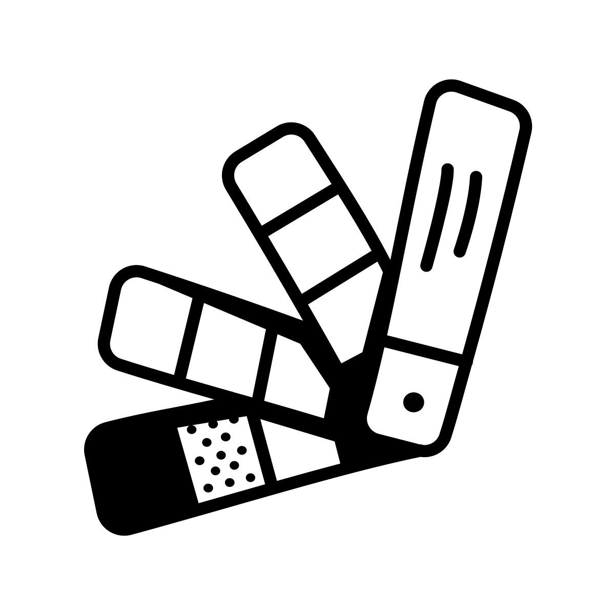 comic style paleta de colores icon