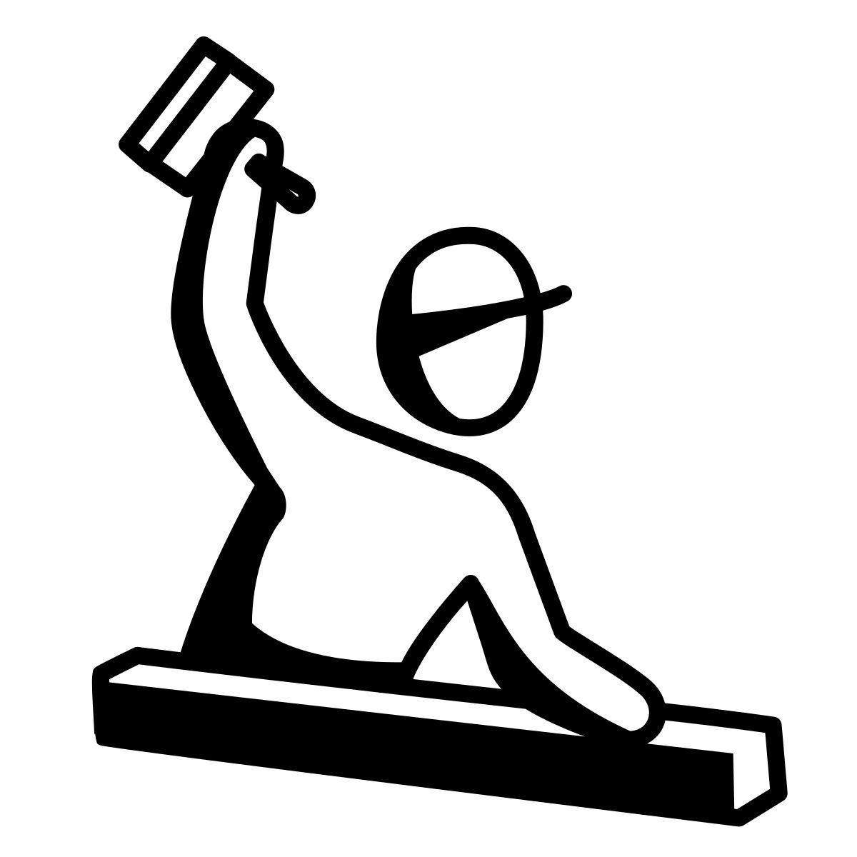 comic style 建設作業員 icon
