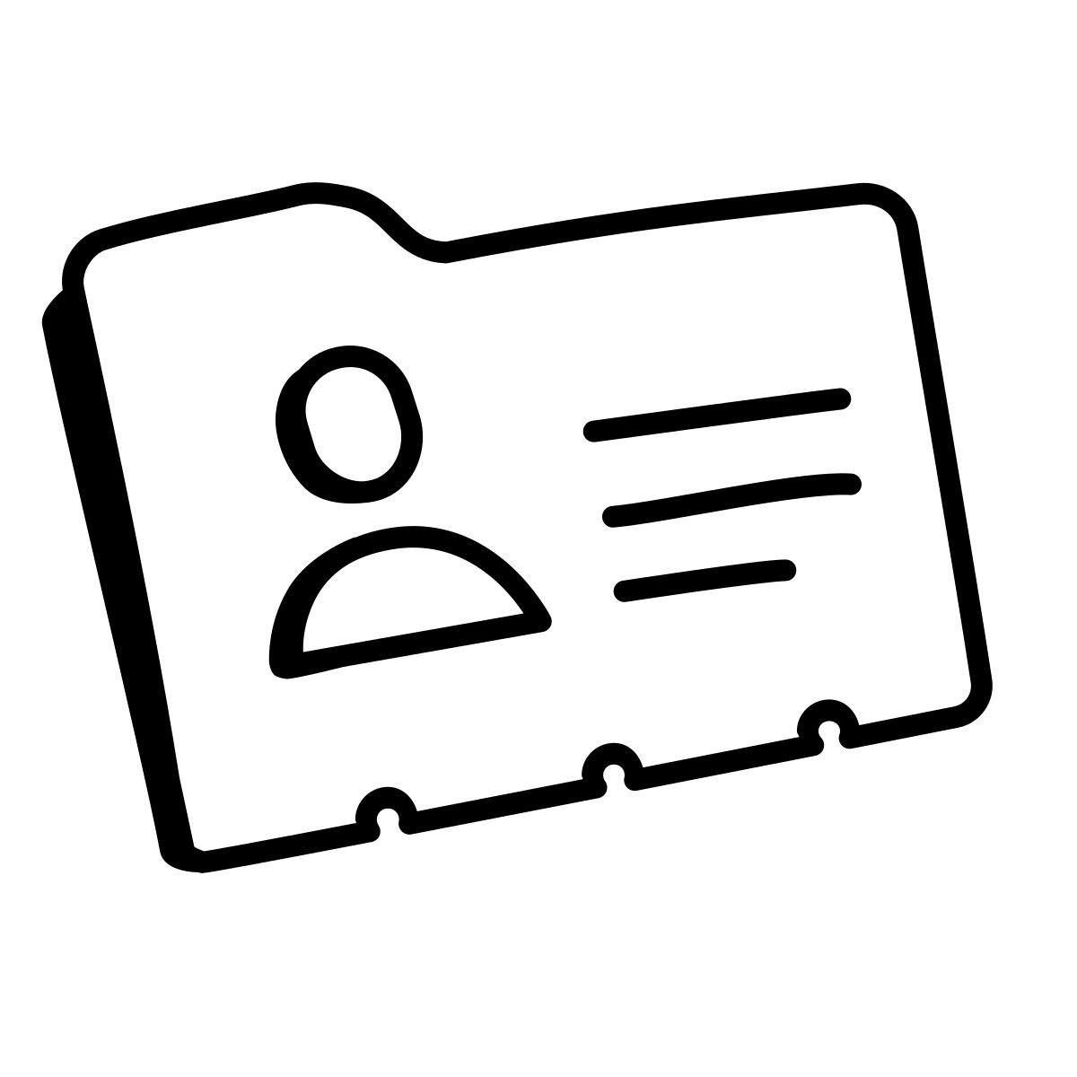 comic style tarjeta de contacto icon