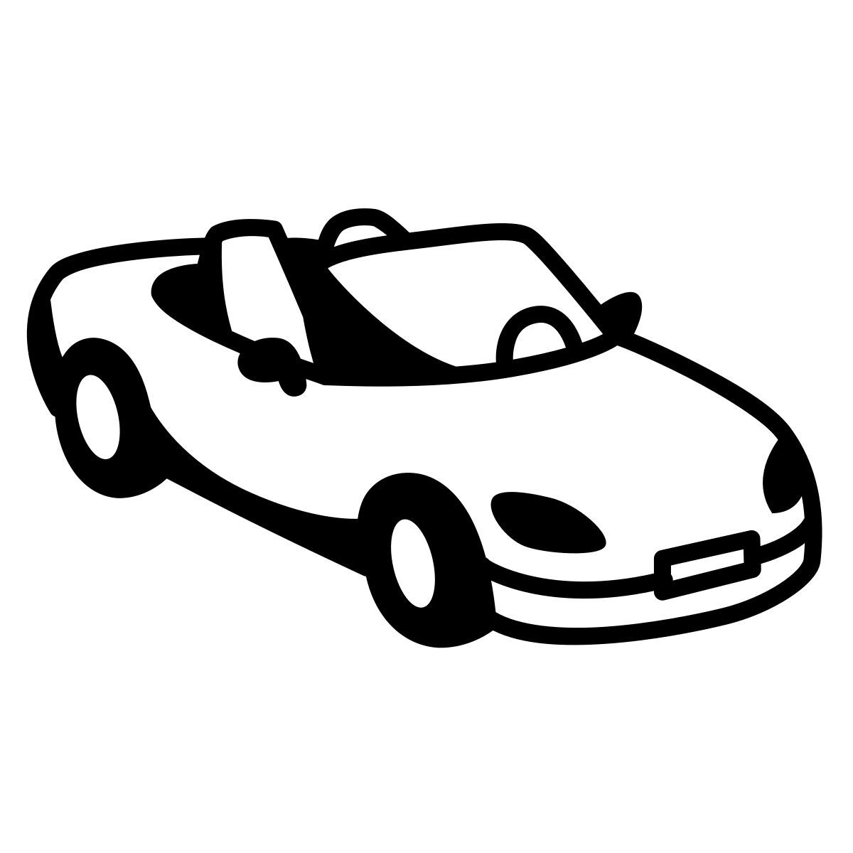 comic style convertible icon