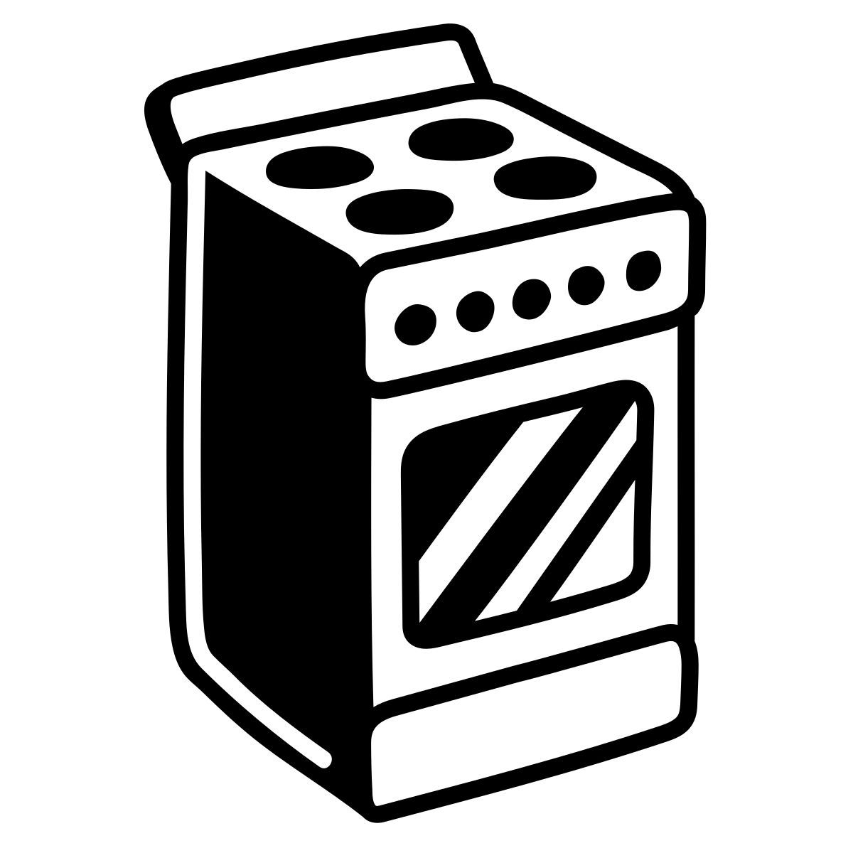 comic style cucina icon