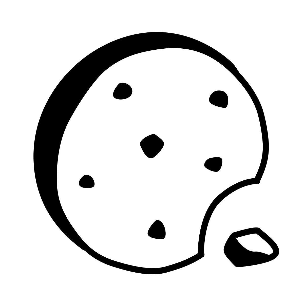 comic style cookie icon