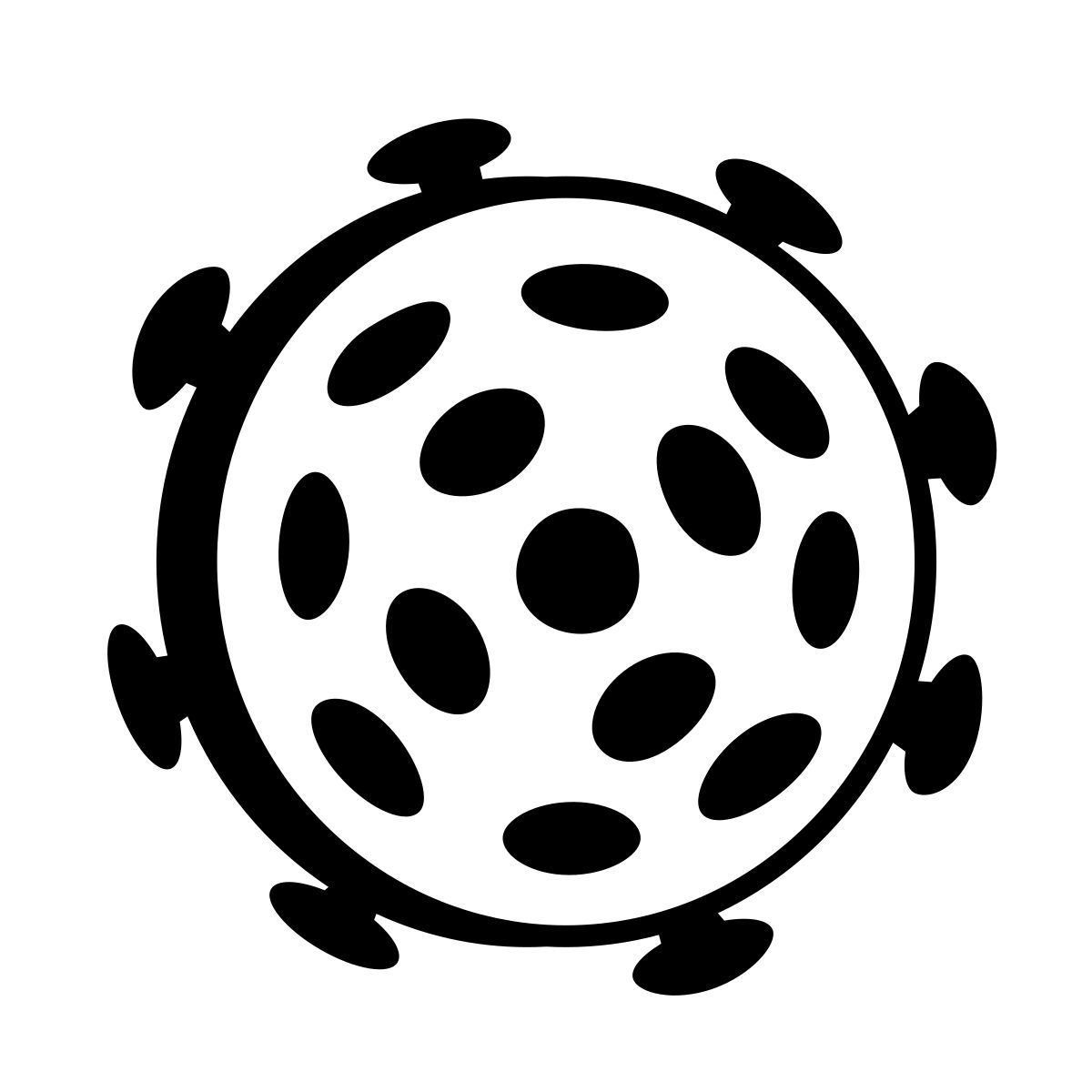 comic style коронавирус icon