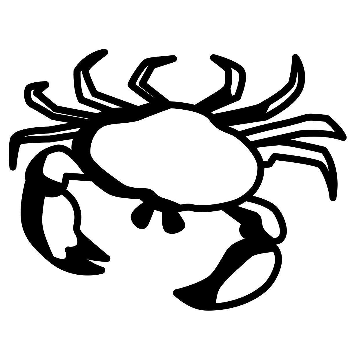 comic style granchio icon