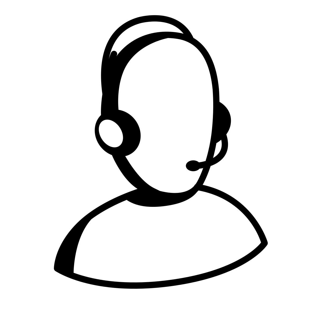 comic style 客户支持 icon
