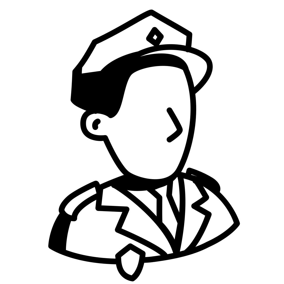 comic style doganiere icon