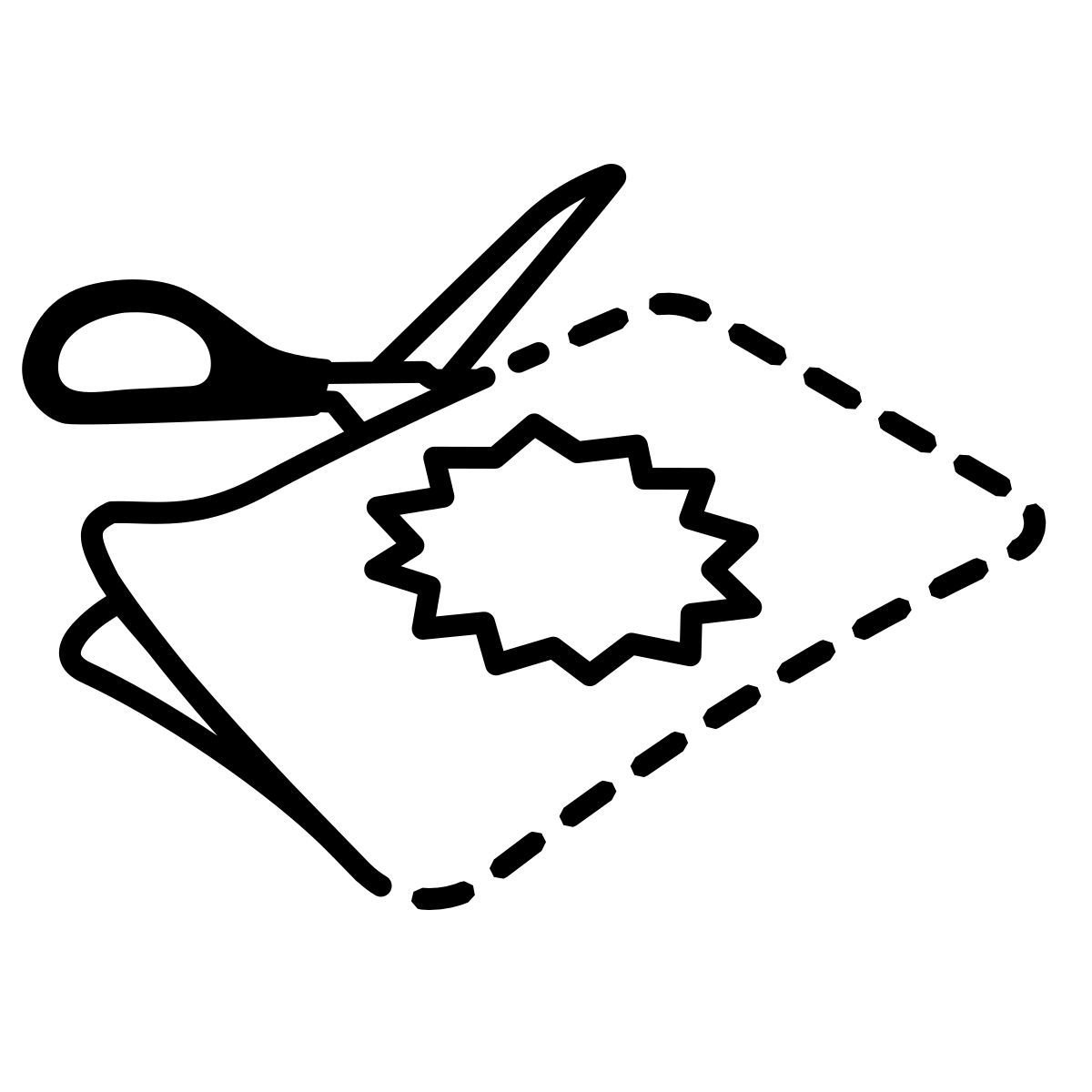 comic style クーポンを切断 icon