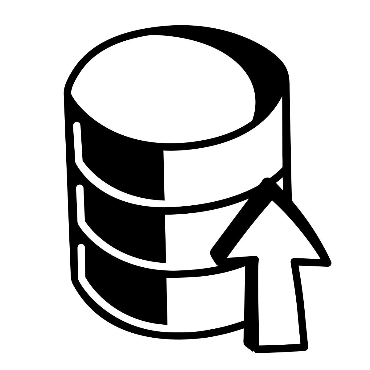 comic style database restore icon