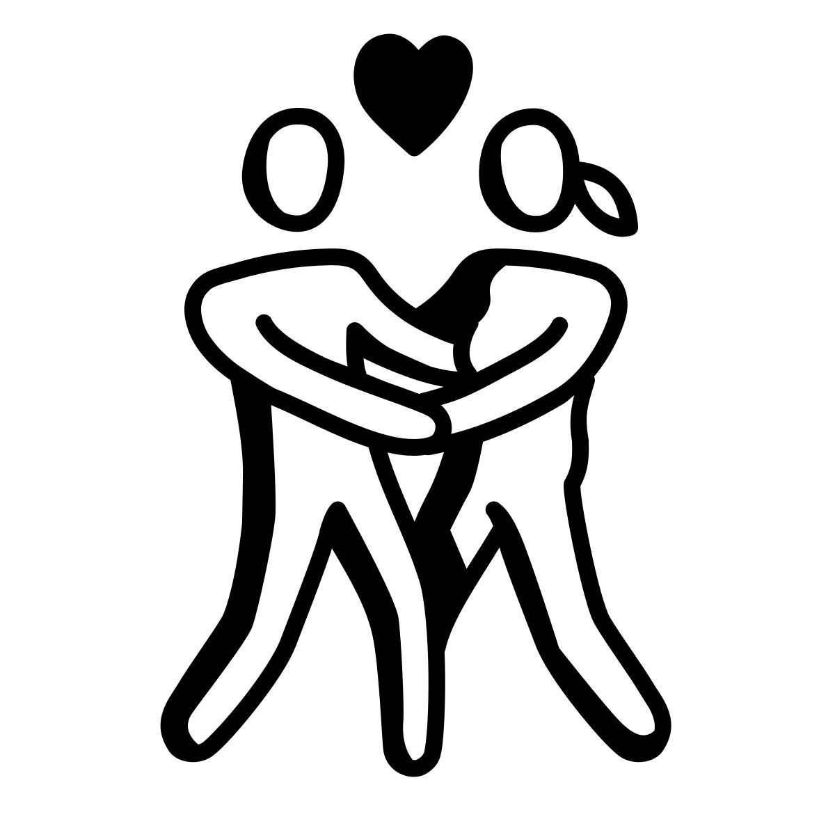 comic style mann frau date icon