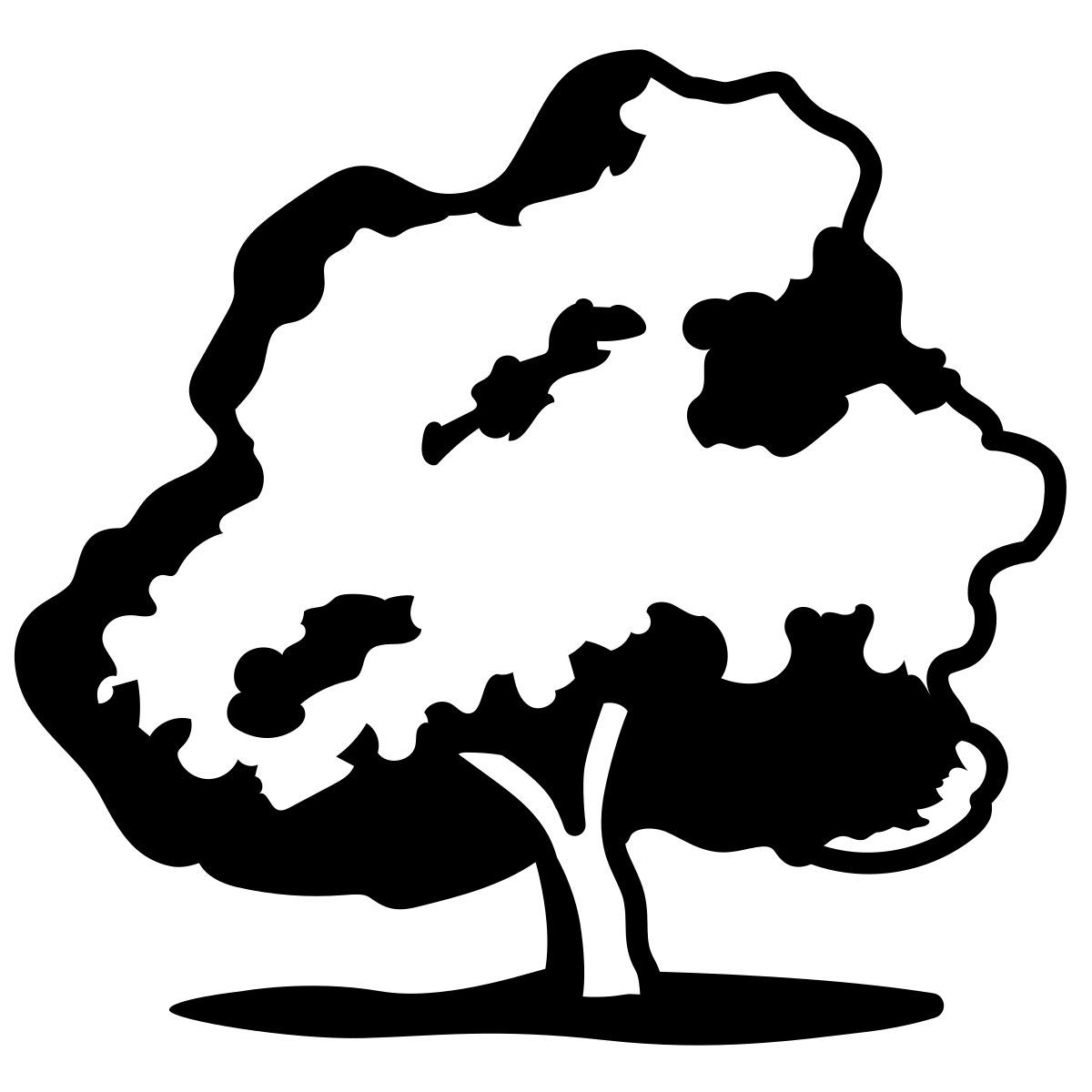 comic style albero caduco icon