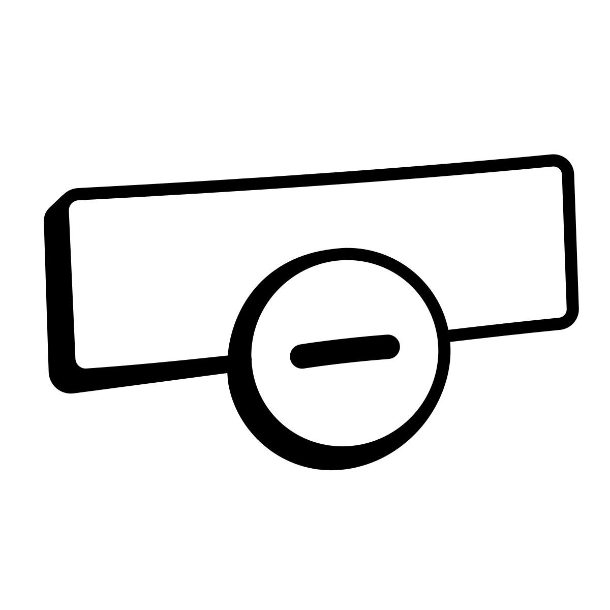 comic style excluir linha icon