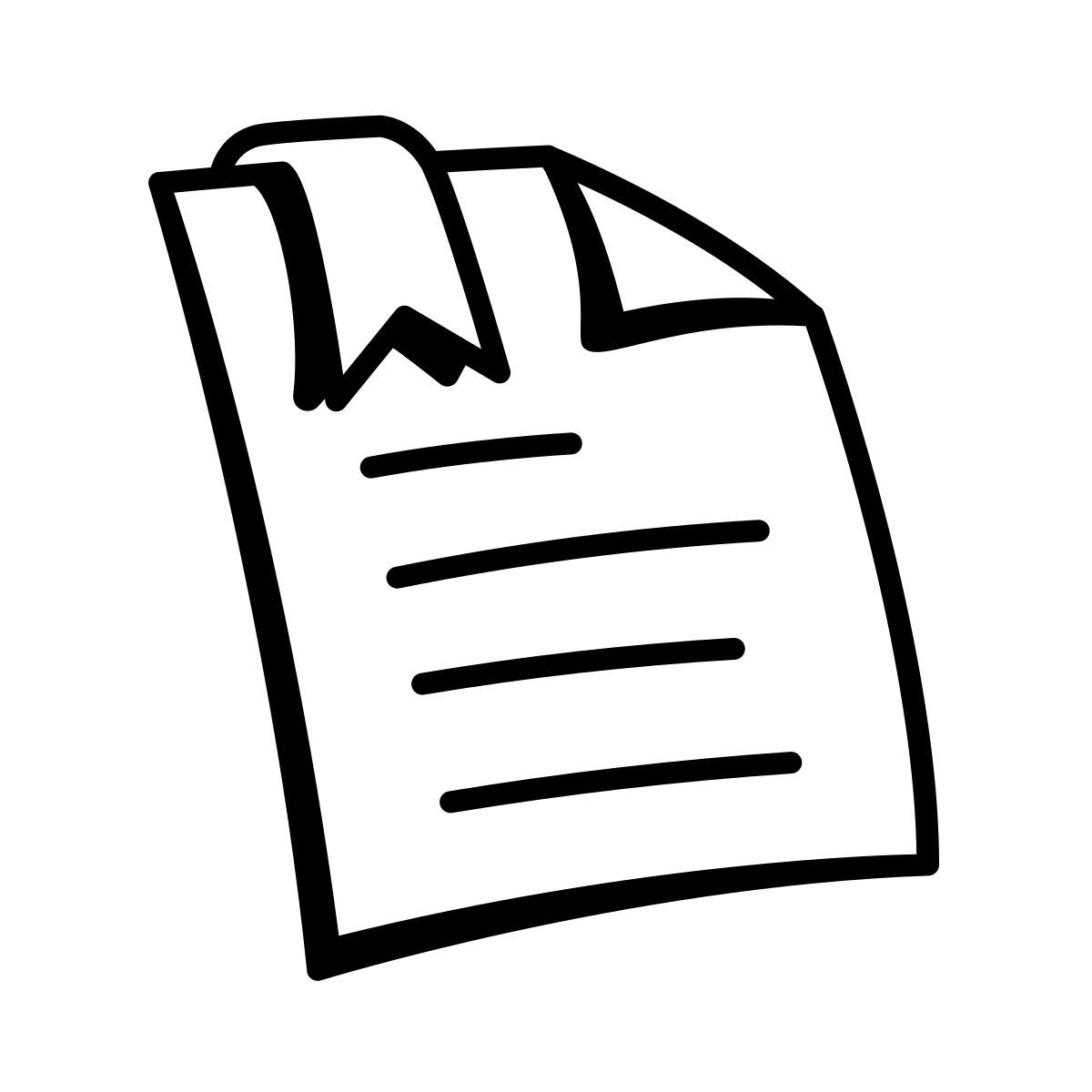 comic style document icon