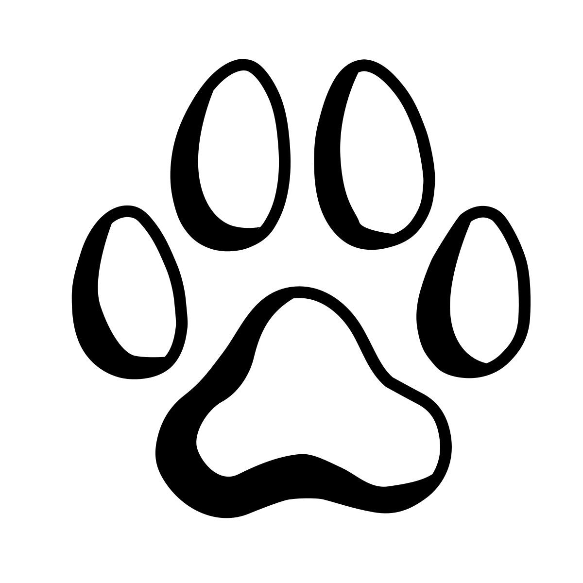 comic style pegada de cachorro icon