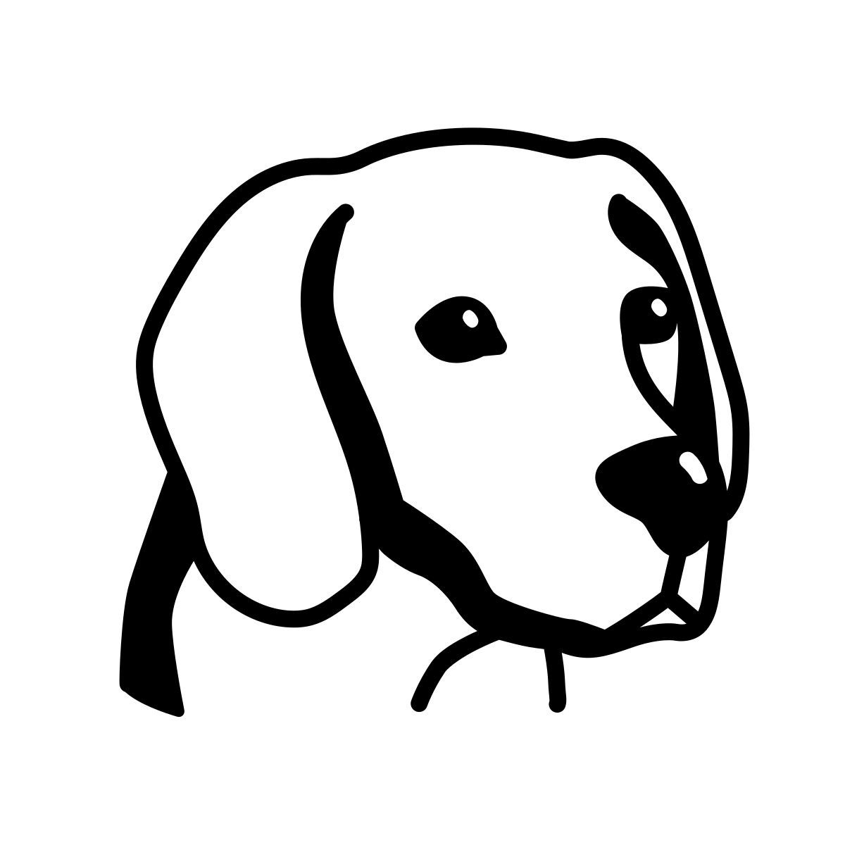 comic style 개 icon