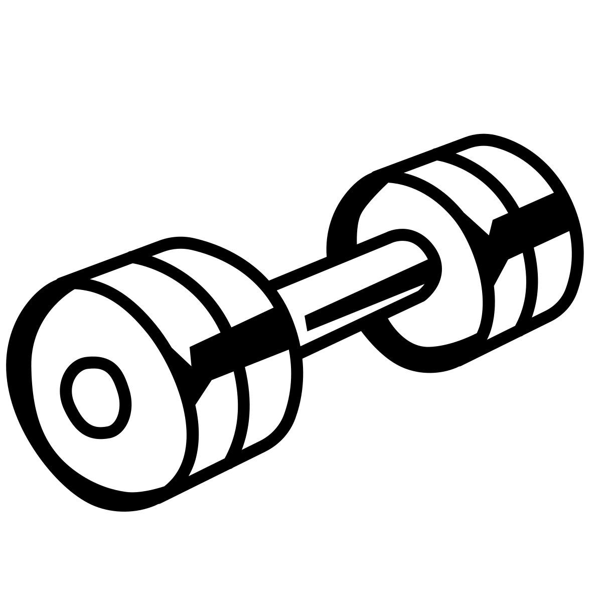 comic style hantel icon