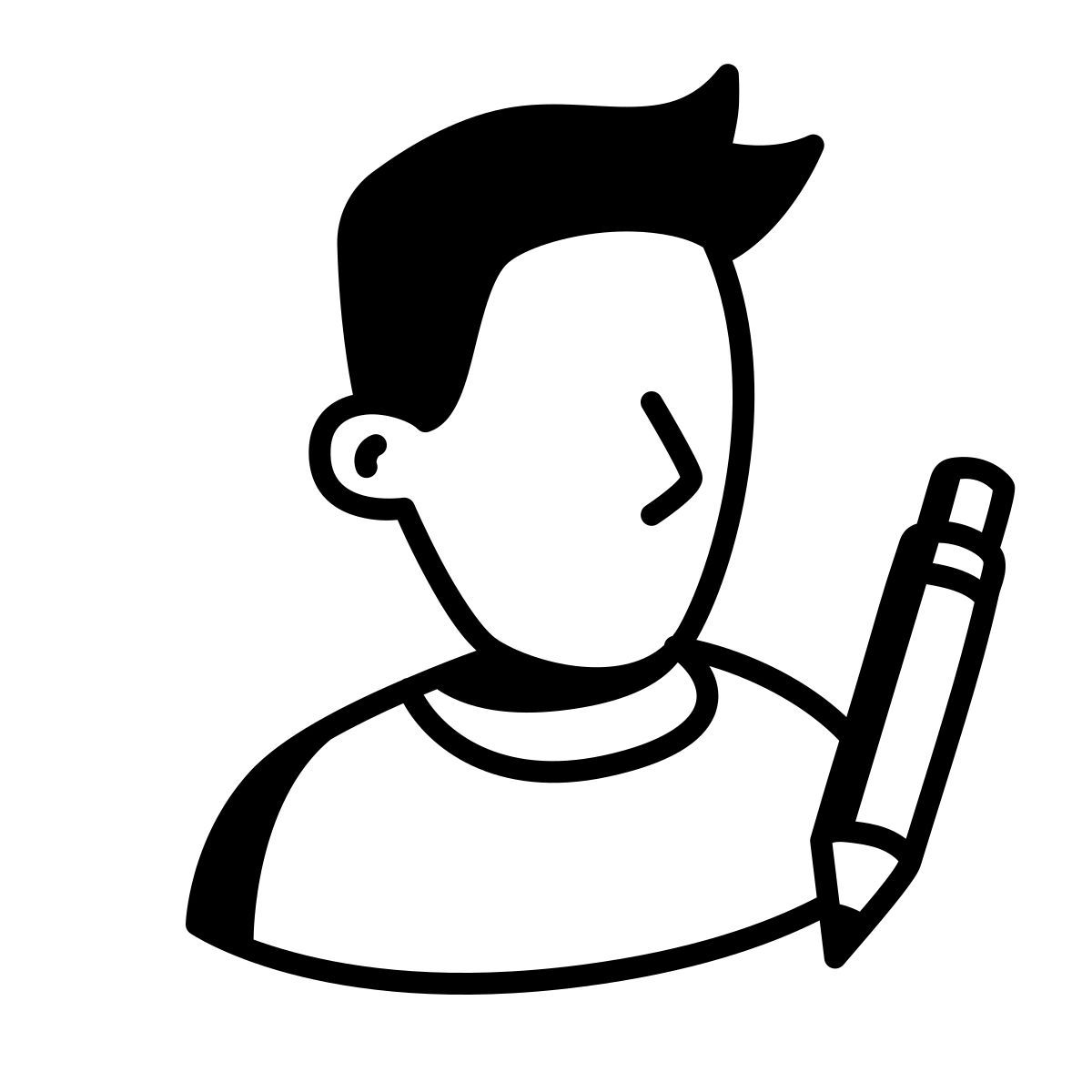 comic style registration icon