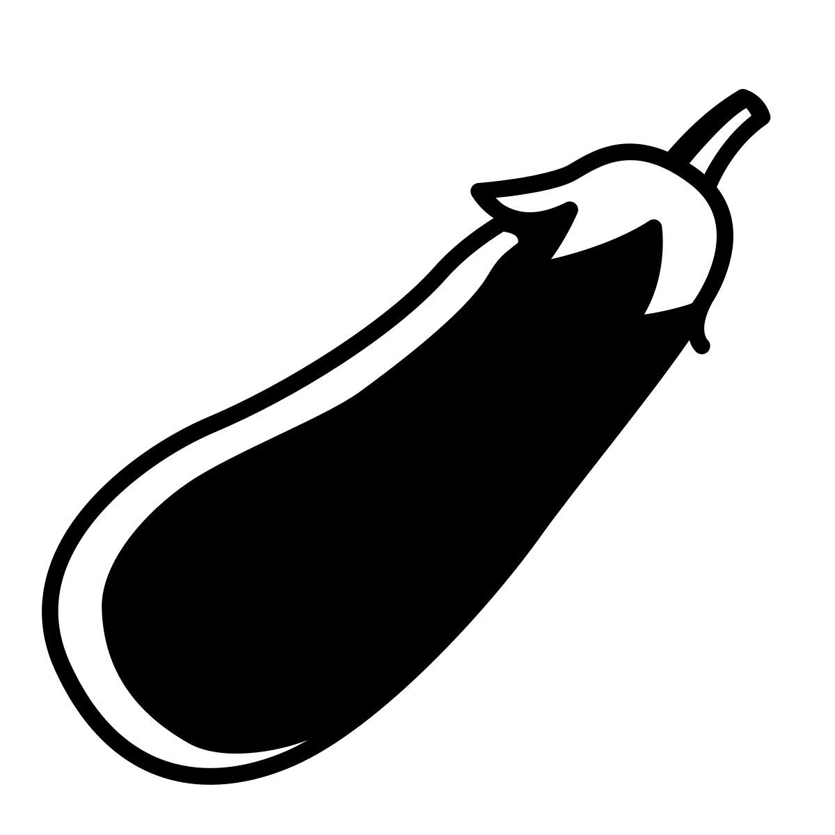 comic style berenjena icon