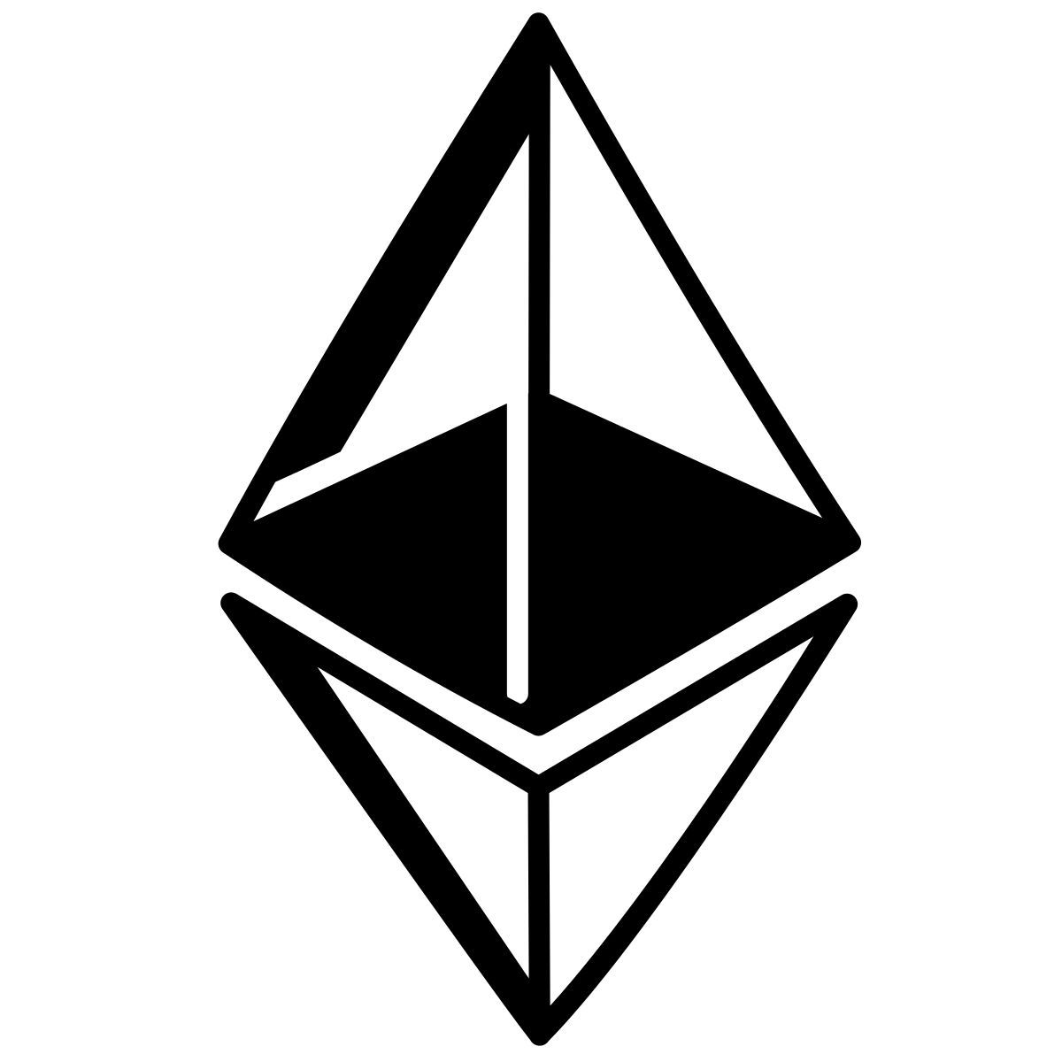 comic style ethereum icon