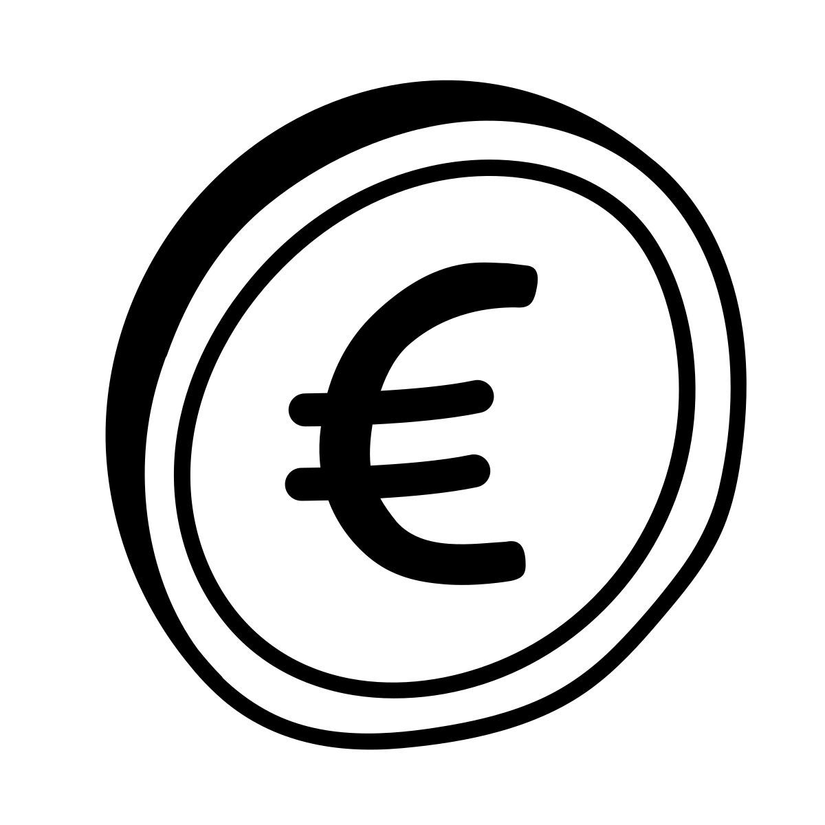 comic style euro icon