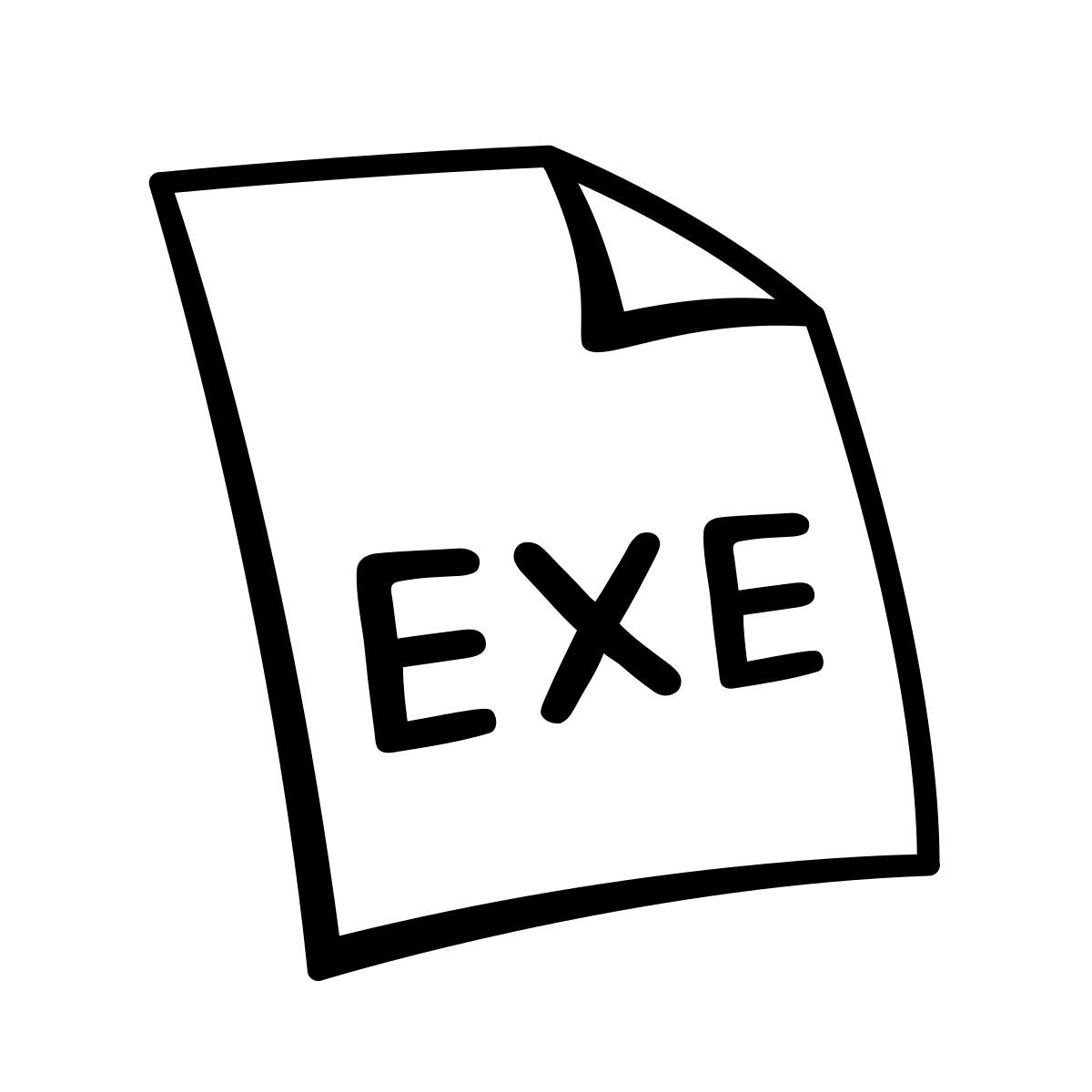 comic style exe icon