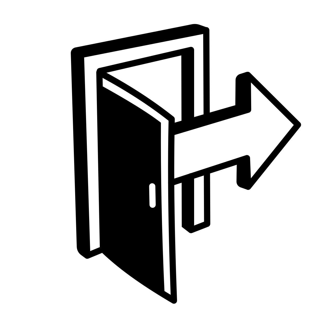 comic style uscita icon