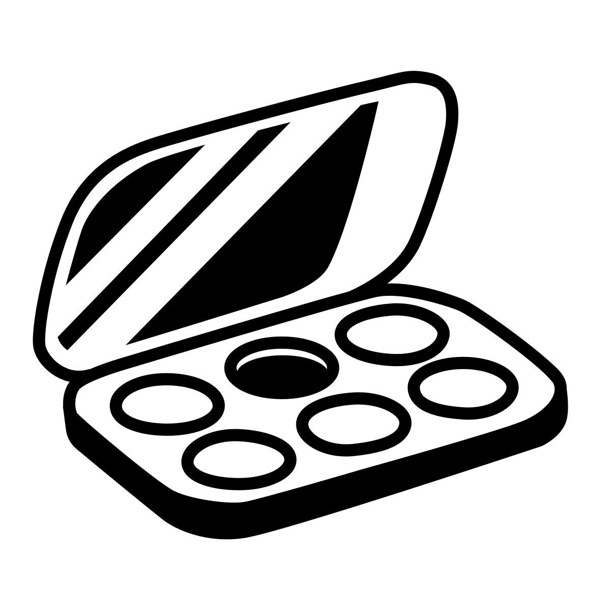 comic style 눈 그림자 icon