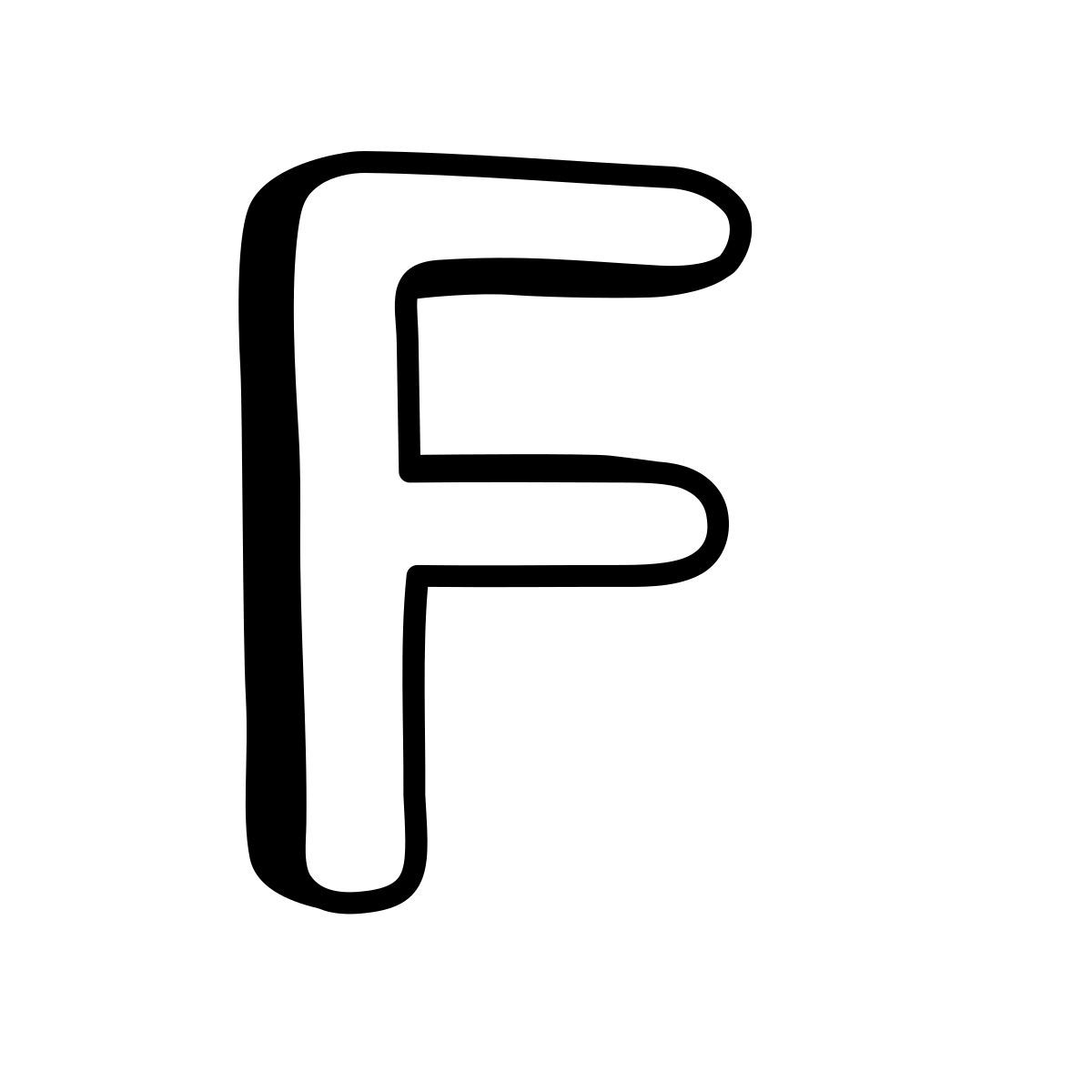comic style f icon