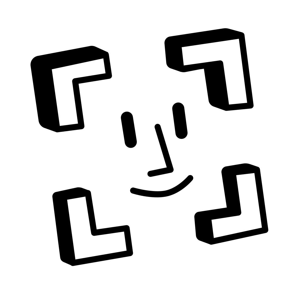comic style face id icon