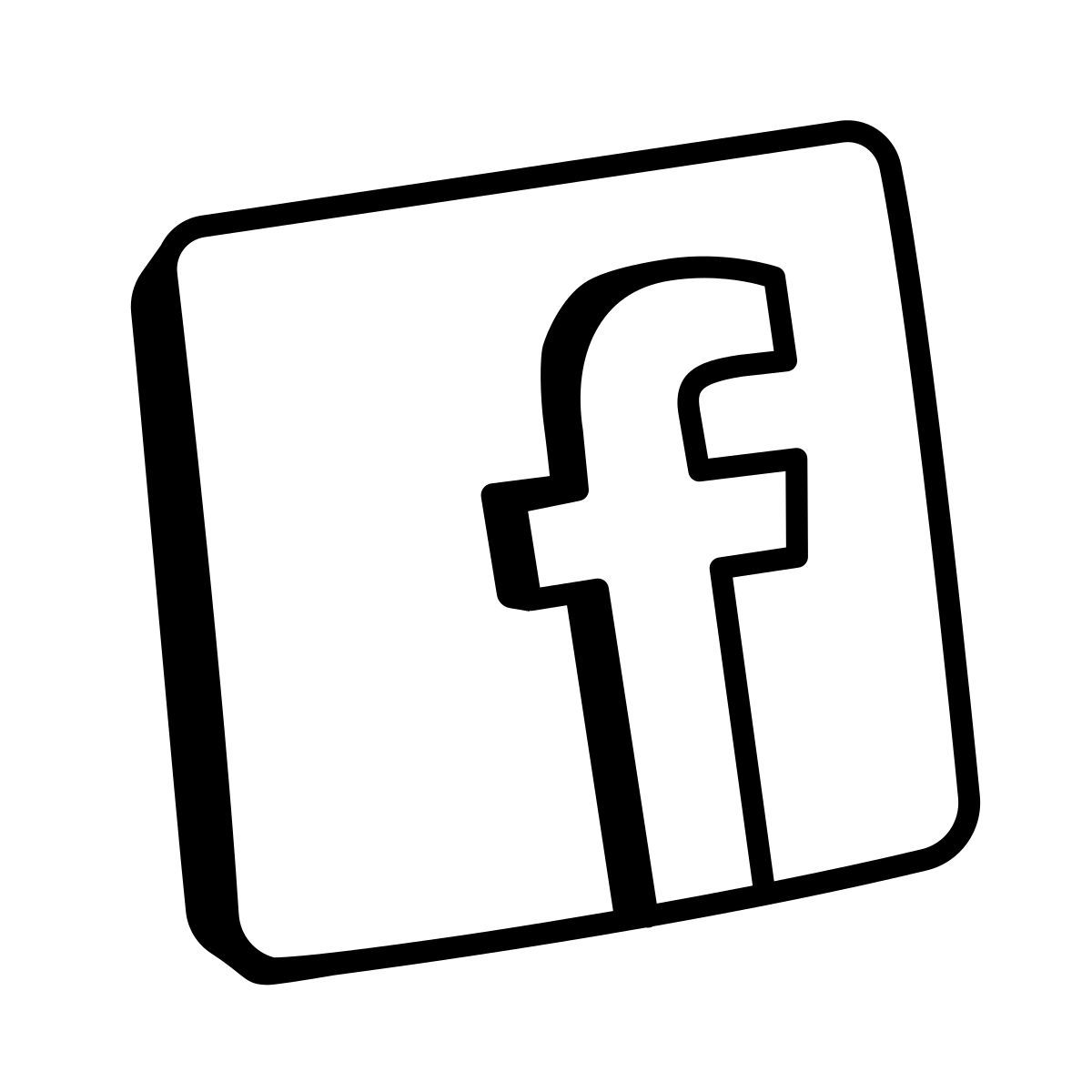 comic style facebook icon