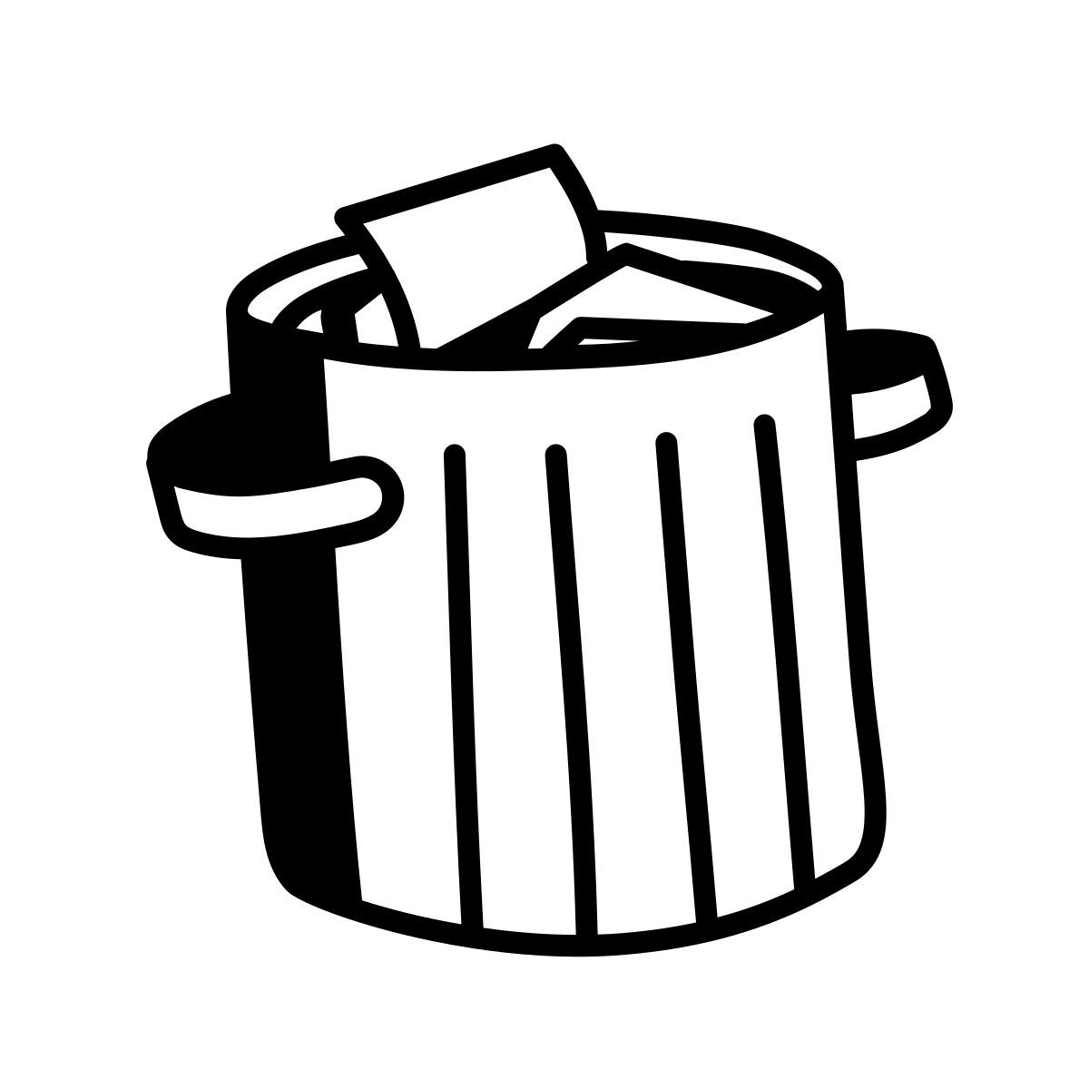 comic style delete icon