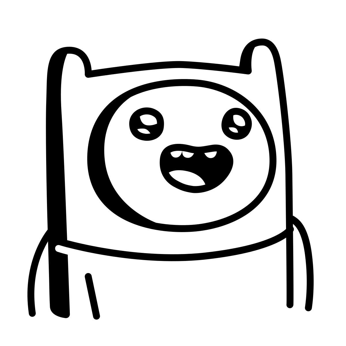 comic style finn icon