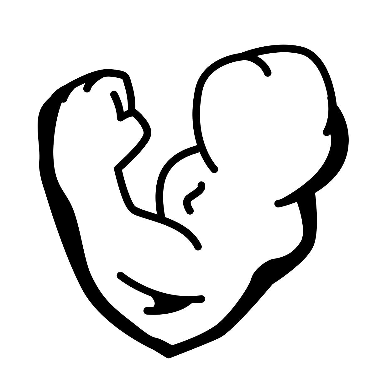 comic style flessione del bicipite icon