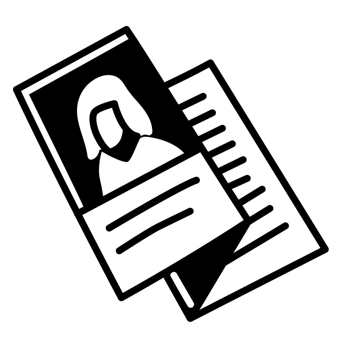 comic style буклет icon