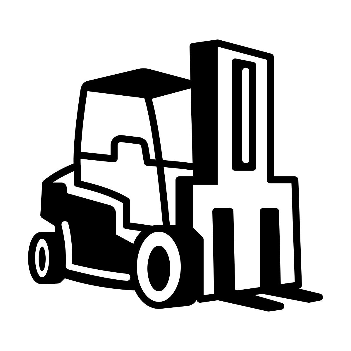 comic style empilhadeira icon