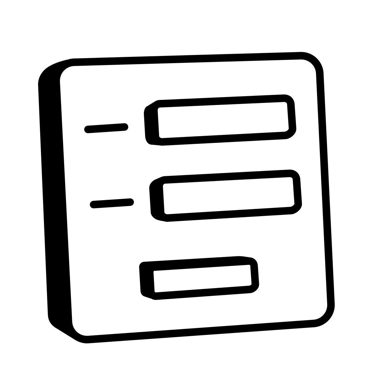 comic style formulaire icon