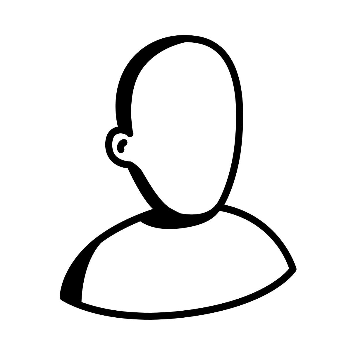 comic style customer icon
