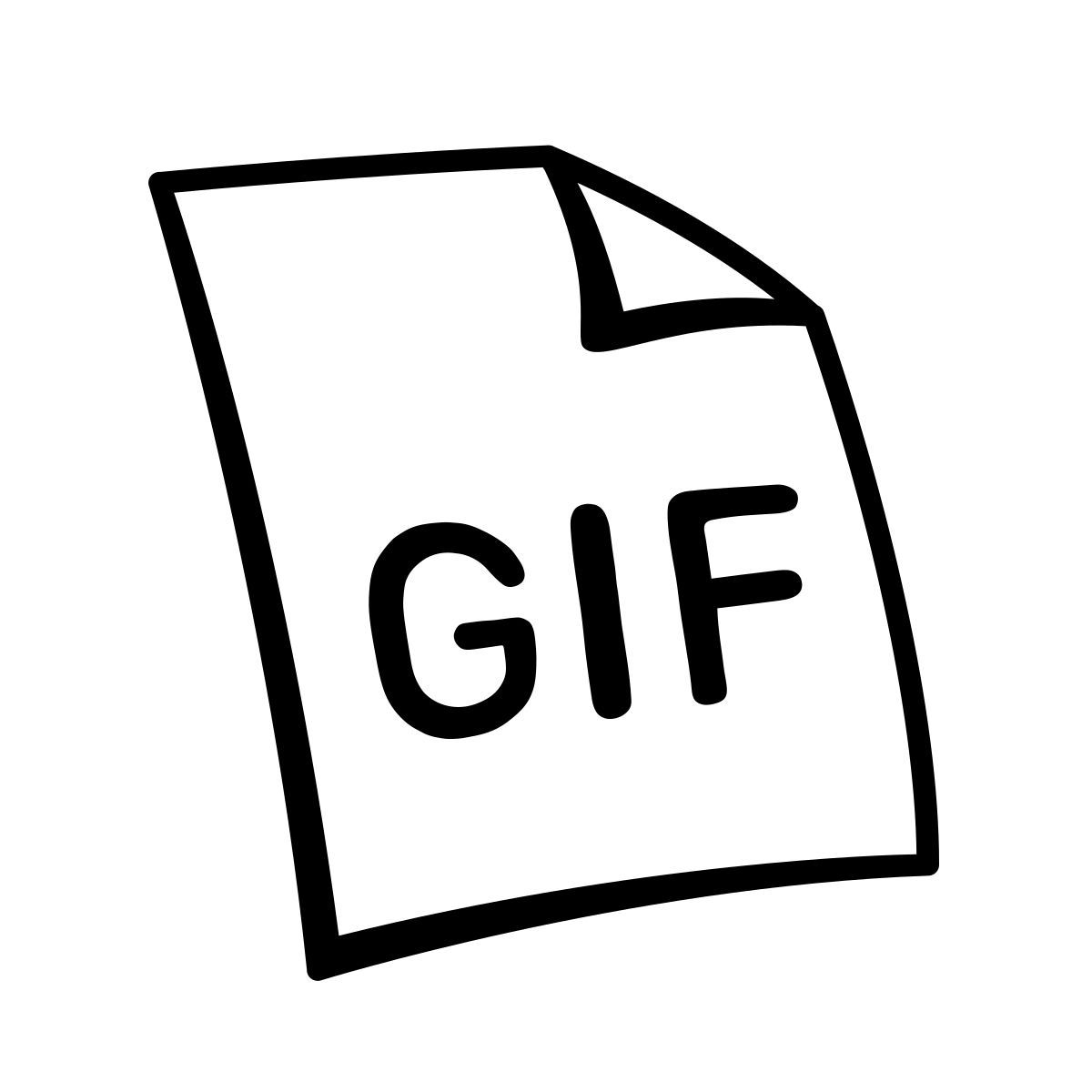 comic style gif icon