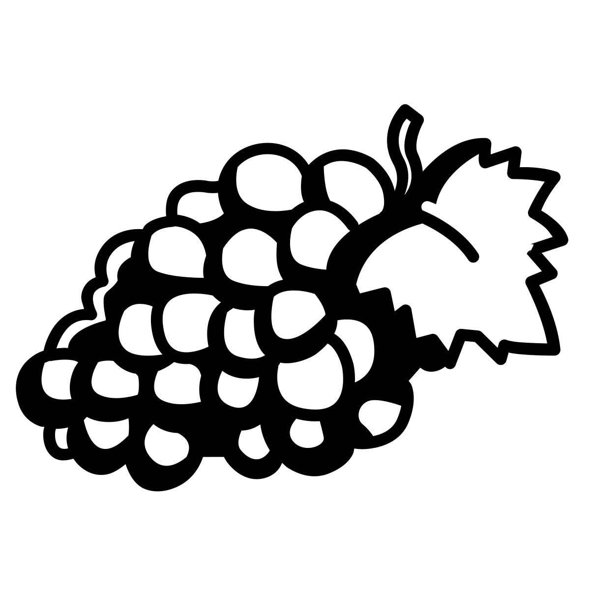 comic style uvas icon