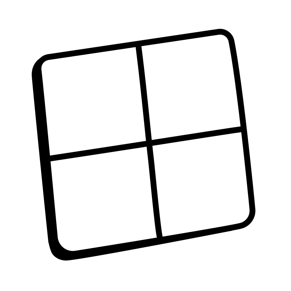 comic style grid 2 icon
