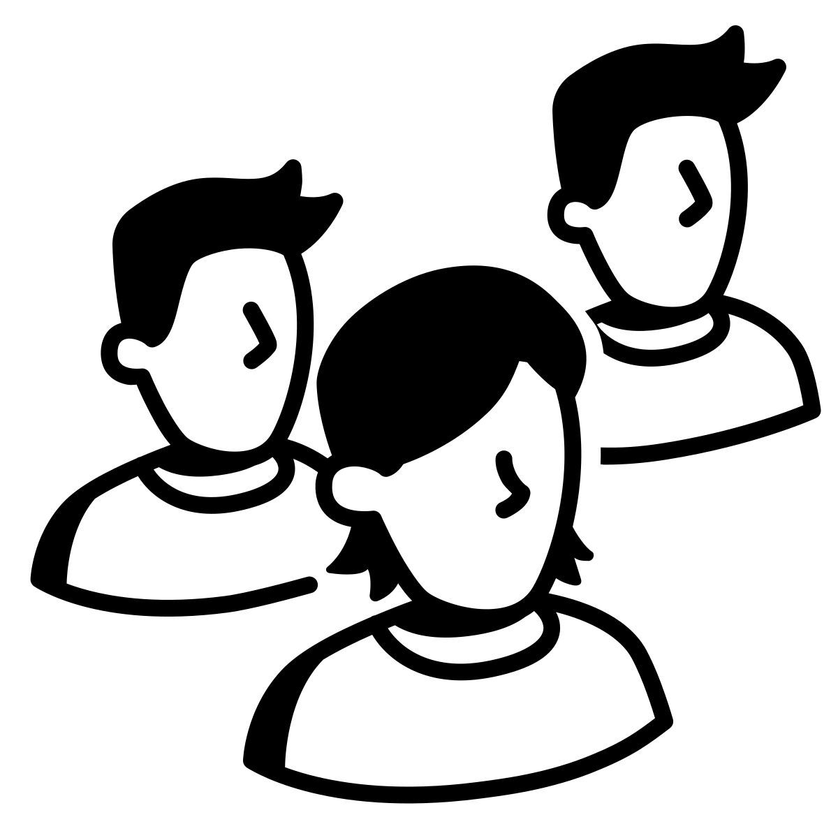 comic style groupe d'utilisateurs icon