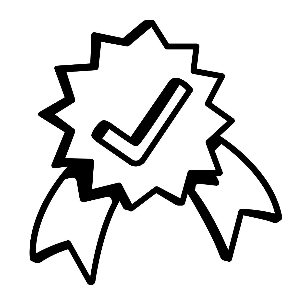 comic style garantie icon
