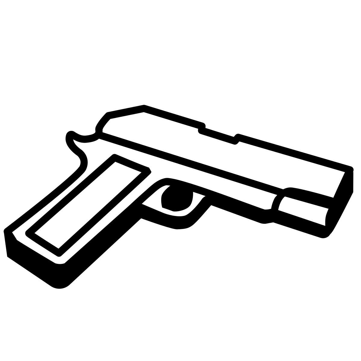 comic style gun icon