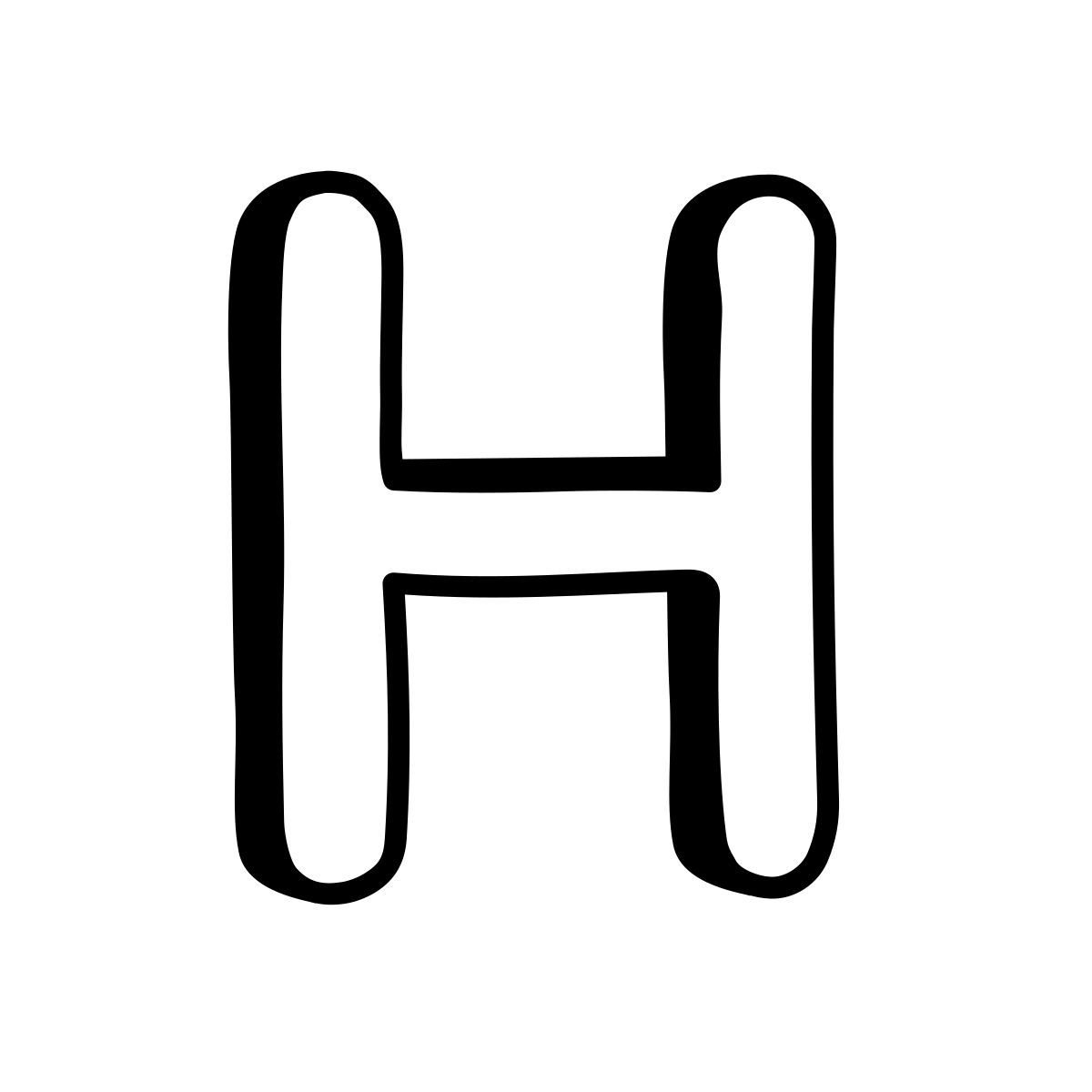 comic style h icon