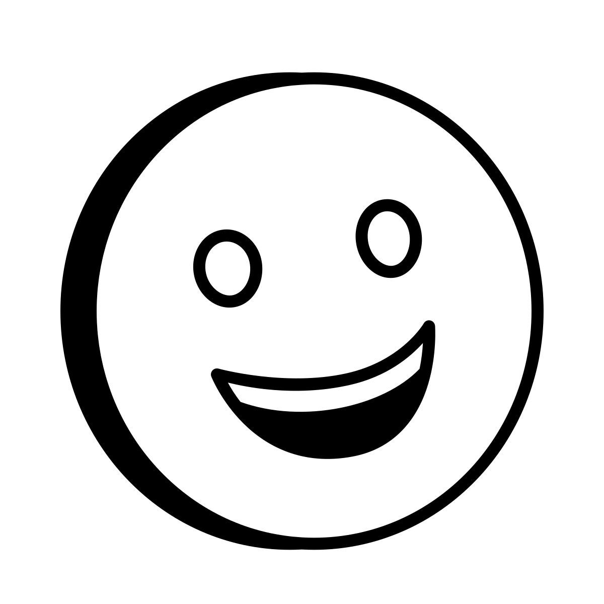 comic style glücklich icon