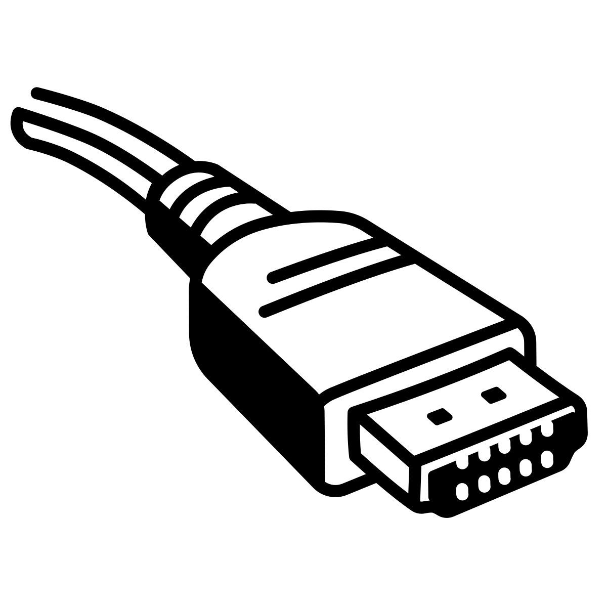comic style cavo hdmi icon