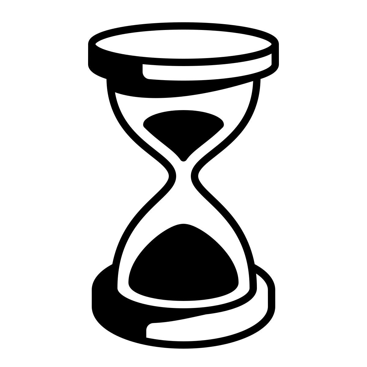 comic style reloj de arena icon