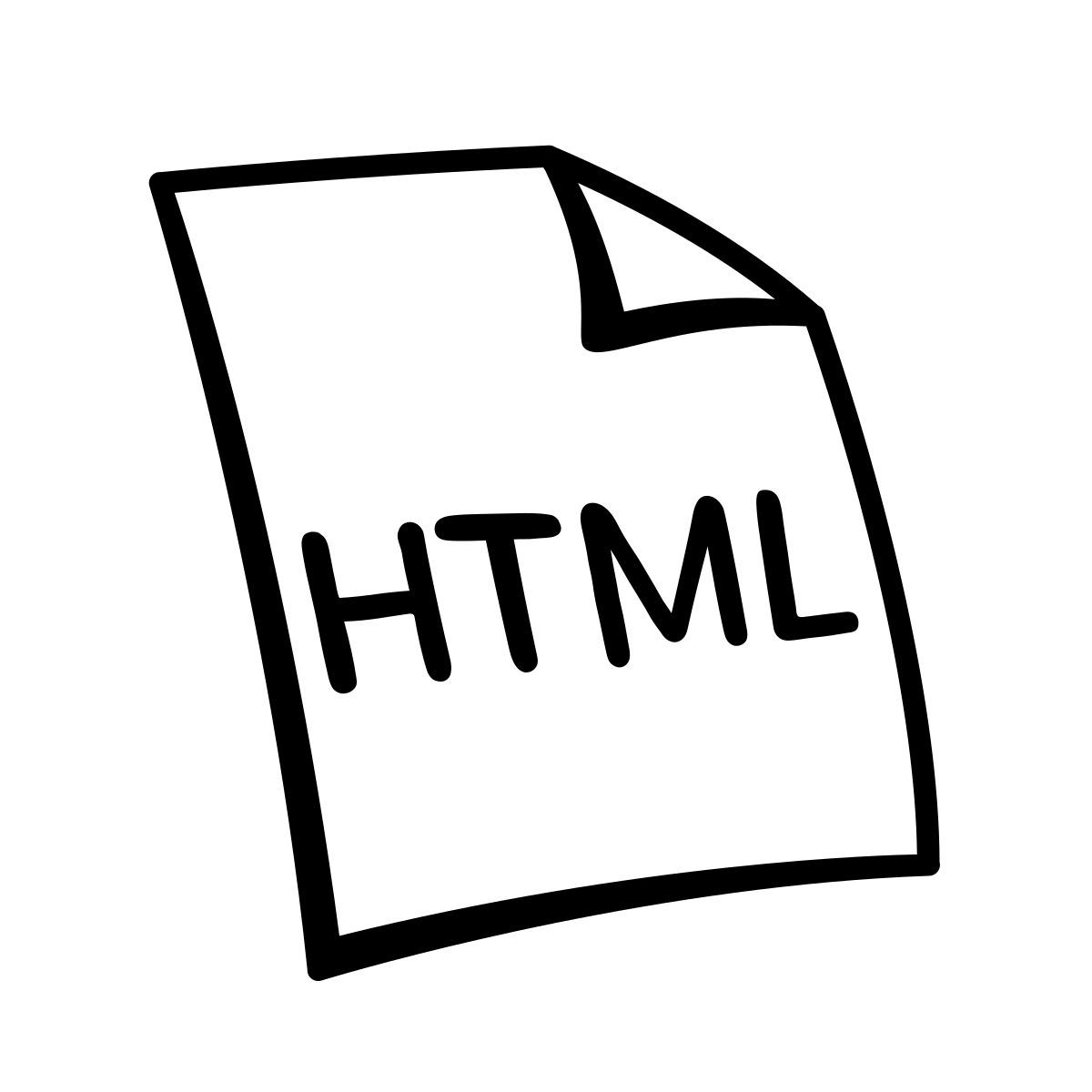 comic style htmlファイルタイプ icon