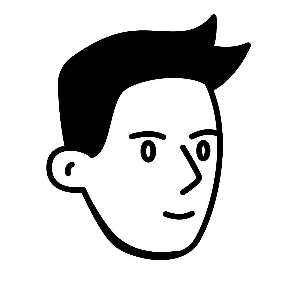 comic style 人的头部 icon